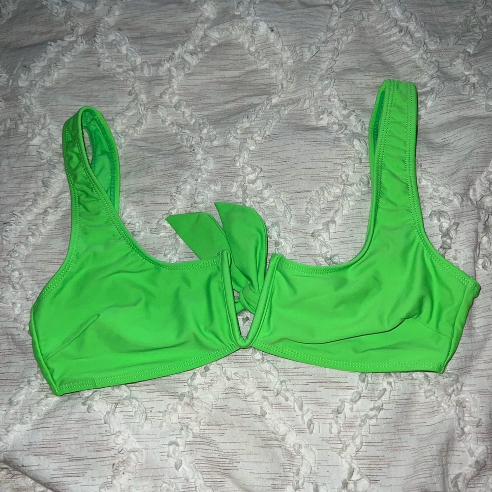 Neon Green Bikini Top